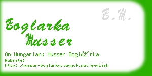 boglarka musser business card